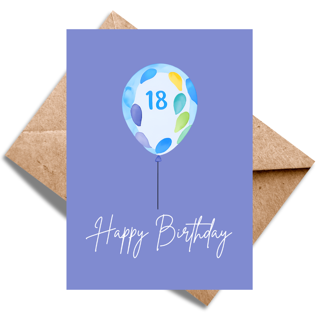 18th Birthday Blue