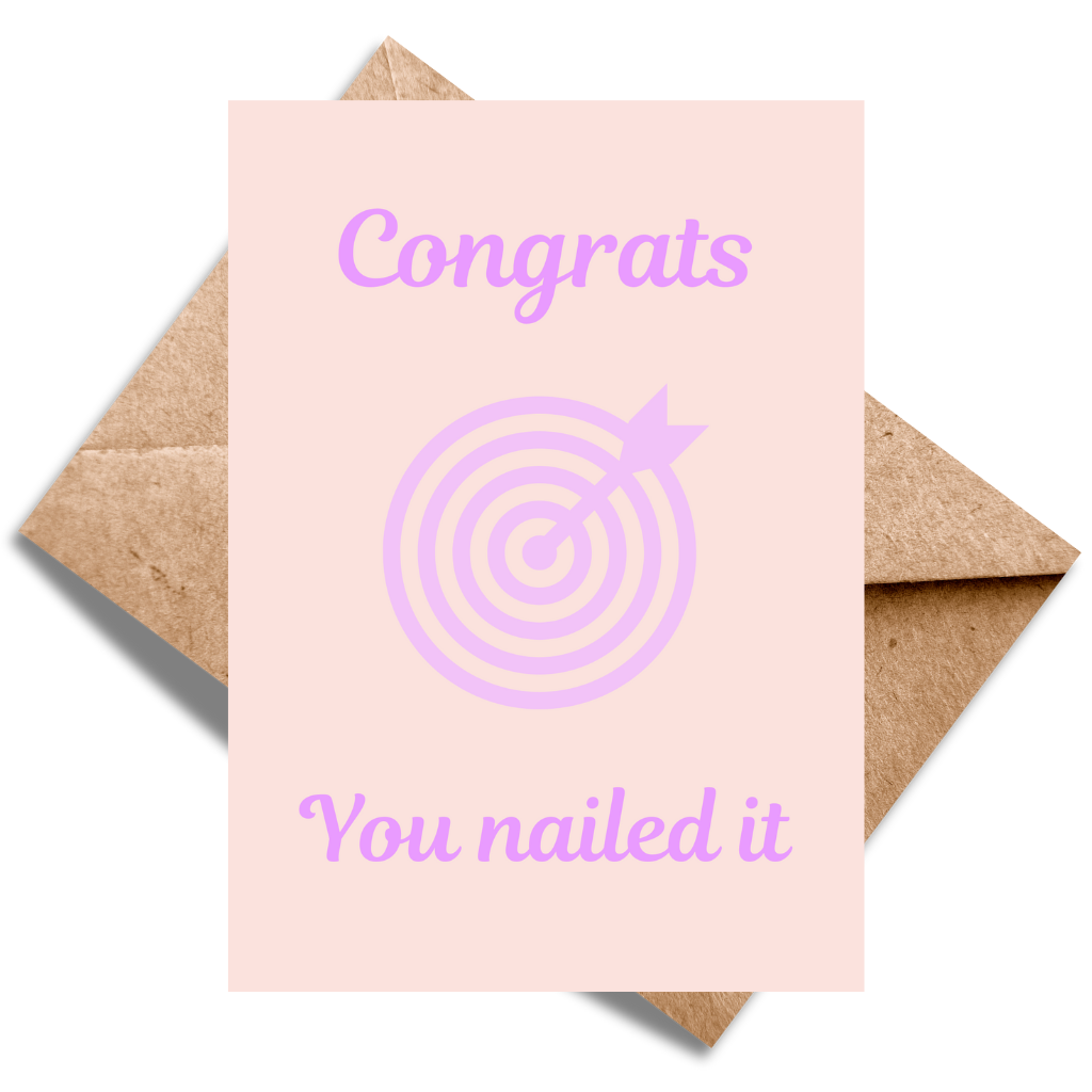 Congrats you nailed it