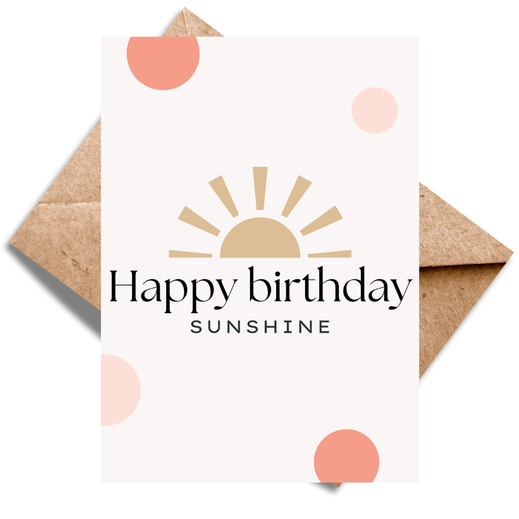 Happy Birthday Sunshine