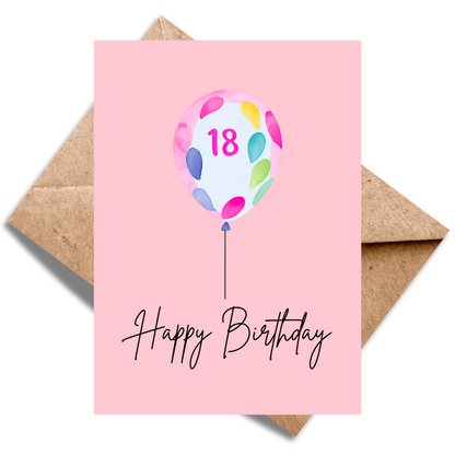 18th Birthday Pink