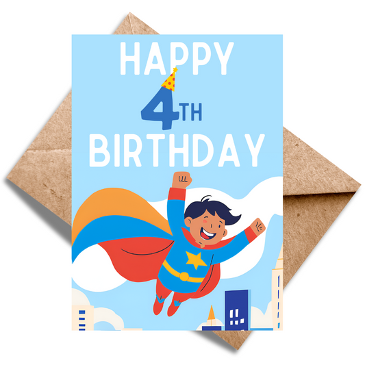 Happy 4th Birthday Superhero