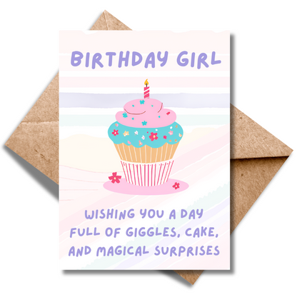 Birthday Girl Cupcake
