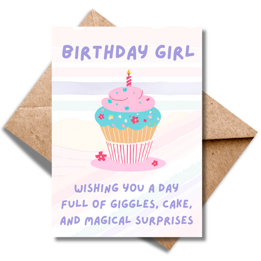 Birthday Girl Cupcake