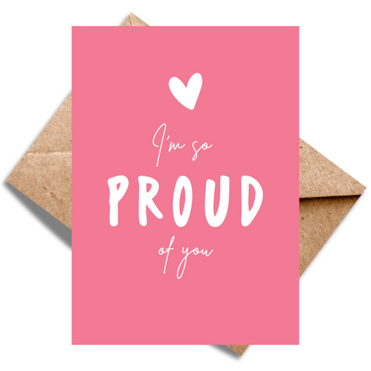 I'm so proud of you