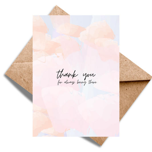 Thank you for always being there