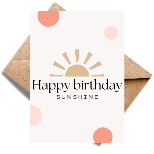 Happy Birthday Sunshine
