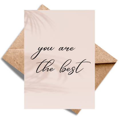 You are the best