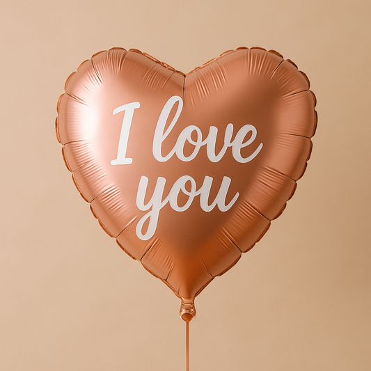 Rose Gold Love Heart Foil Balloon